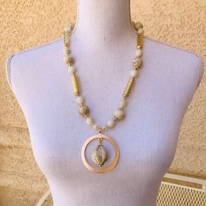 Statement Necklace Ceramic Beads  New!